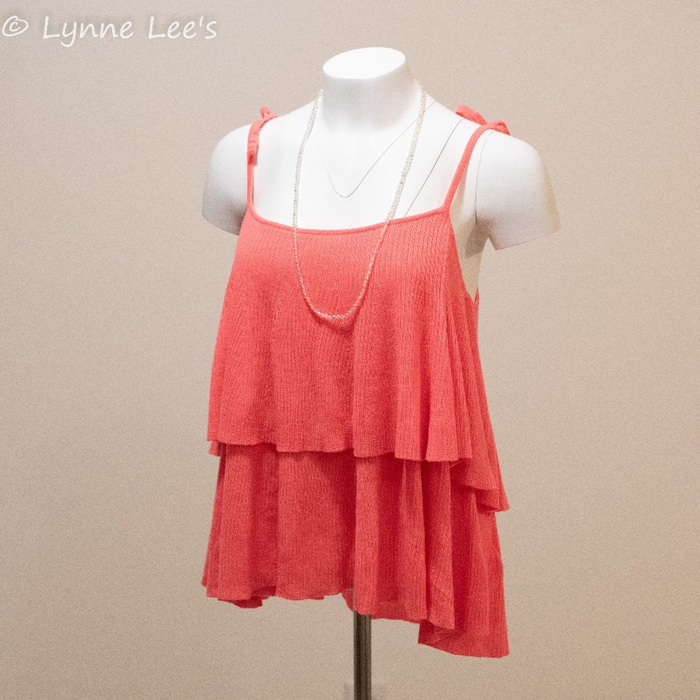 🍃J Crew Coral Noodle Strap